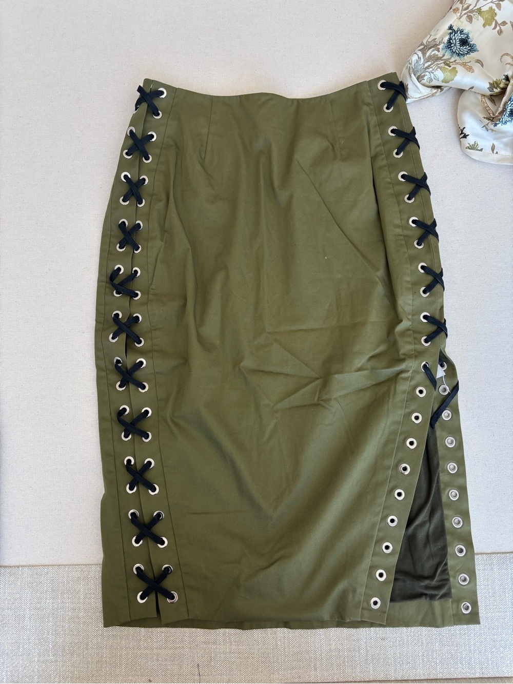 Altuzarra Lace-Up Pencil Skirt